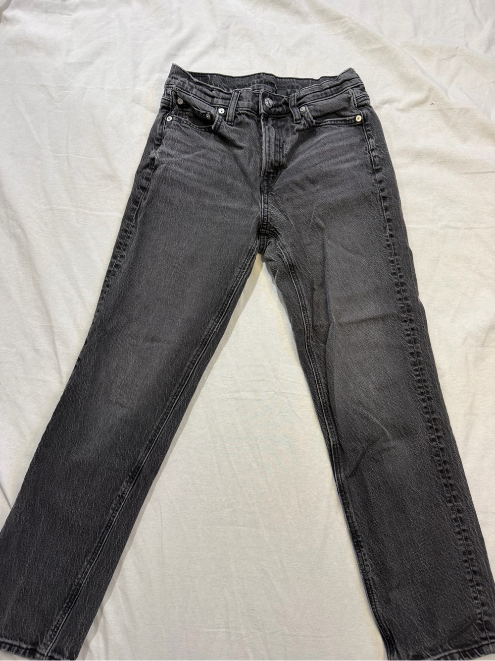 American Eagle Outfitters Women's Black Straight Jeans
